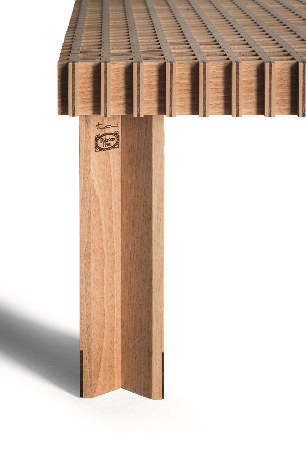 Прямоугольный журнальный столик из массива дерева Poltrona Frau коллекция-столы и стулья ARCH-00009627 - Вид №6