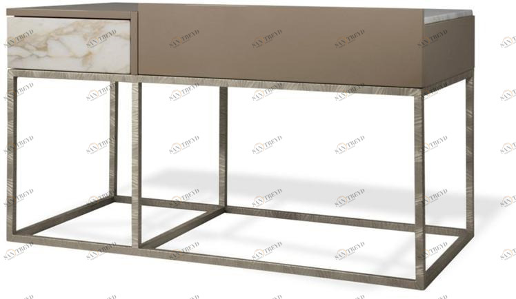 HESSENTIA | Cornelio Cappellini Тумбочка прикроватная лакированная прямоугольная с ящиками Lineup Santreyd sun-id-1416168