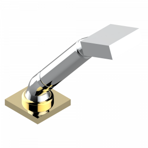 A2S-60A Душ ручной устанавливаемый на борту со шлангом и угловым переходником Thg-paris Masque de Femme, solaire Хром/золото