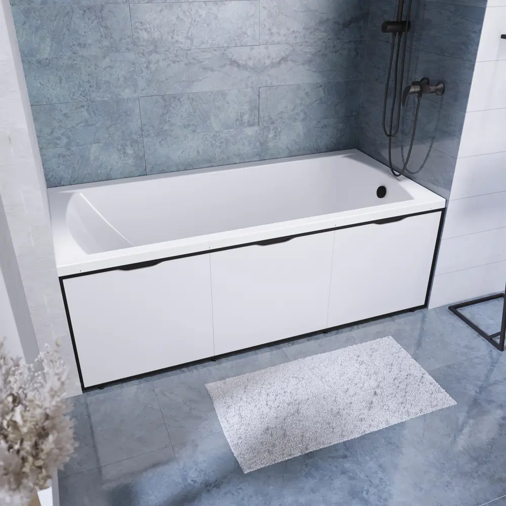 Экран под ванну 1Marka Urban откидной 54x170 см цвет супер айс белый STLM-2022659 - Вид №6