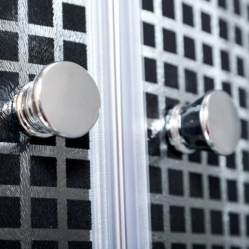 ЕМ4516 LED с гм. Душевая кабина DETO Серия EM L 801 с гм. и эл. BLACK - Вид №10