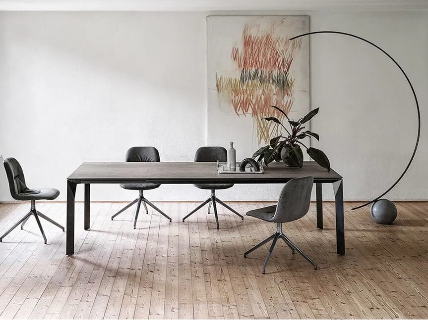 Алюминиевый и Сверхкерамический обеденный стол Bontempi Casa MIRAGE ARCH-00061277 - Вид №2