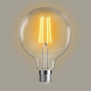 Лампа светодиодная Lexman G120 E27 220-240 В 9 Вт прозрачная 1055 лм теплый белый свет 82991705 STLM-2163834