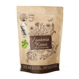 Льняная каша с яблоком и корицей ДРЕВО ЖИЗНИ
