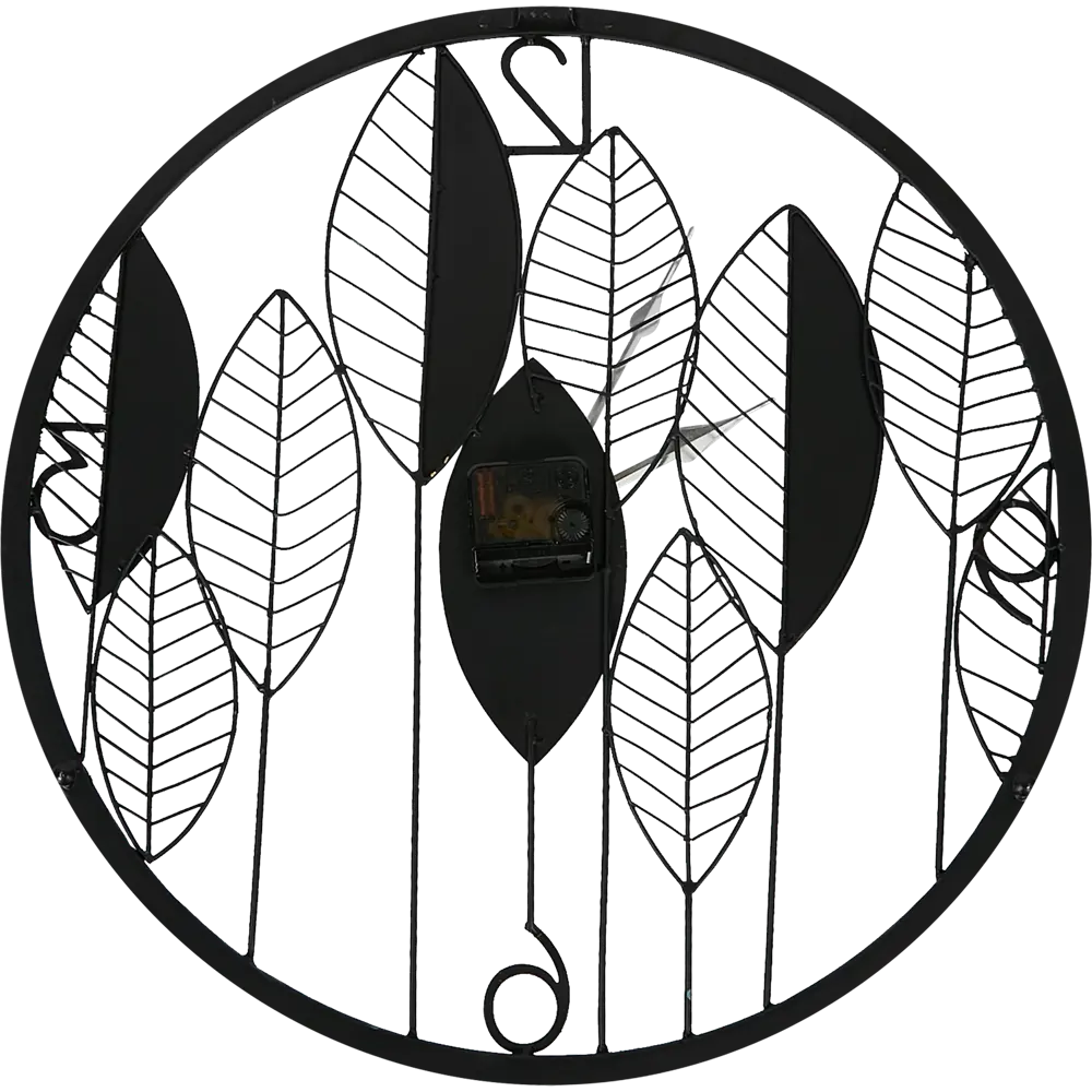 Часы настенные Dream River Листья GH61184 круглые металл цвет сине-зеленый бесшумные ø50 Осень STLM-2003296 - Вид №2