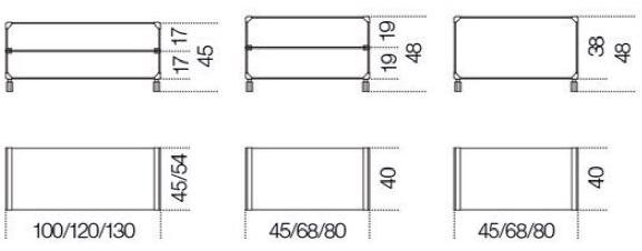 Gallotti&Radice Мобильная тележка из закаленного стекла на колесиках sun-id-1451633 - Вид №1