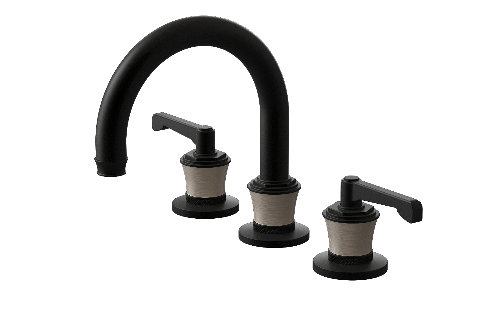 E-11612-R3SN-LM60B-MBK Смеситель для умывальника на 3 отвертия GRAFF Vignola