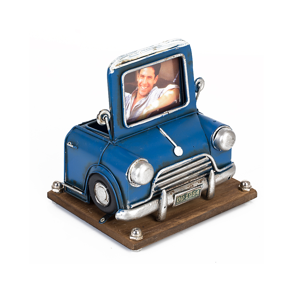 1404B-1290 Фоторамка с подставкой для ручек 15 х 18 см "Автомобиль синий" PLATINUM 