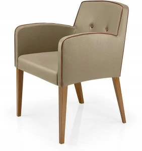 JMS Стул для ресторана из тафтинговой кожи с подлокотниками Tisha M721c