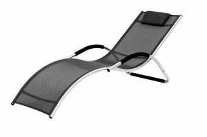 Шезлонг-лежак 68х176 см черный Garden Way BRIGO 770505 GARDEN WAY  00-3885120 Черный