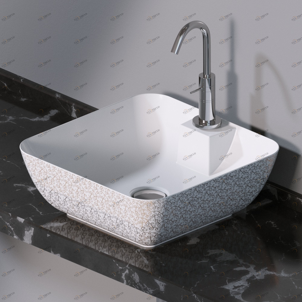 L606400G Накладная раковина на столешницу  прямоугольная A. e T. Italia ELITE AeT ITALIA