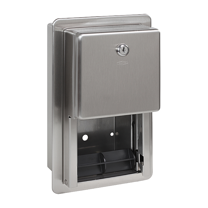 95261 Нержавеющий встраиваемый держатель для туалетной бумаги, матовая поверхность SANELA 