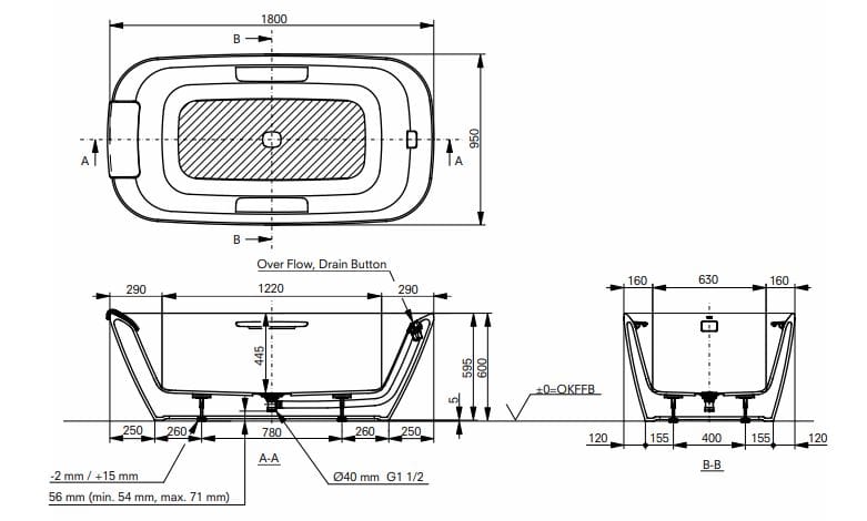 Овальная ванна в центре комнаты TOTO Neorest® ARCH-00073820 - Вид №4