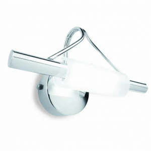 Подсветка для зеркал Ideal Lux Lucciola AP1 Cromo IDEAL LUX LUCCIOLA 076817 Белый