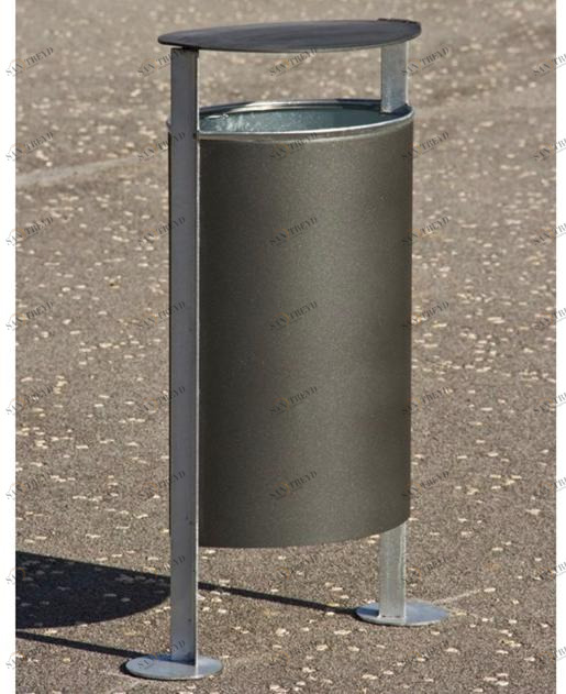 URBIDERMIS Контейнер для мусора из оцинкованной стали с крышкой sun-id-1469371