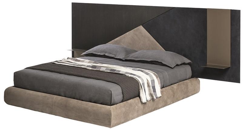 Shake Кровать двуспальная в коже с высоким изголовьем Ego sun-id-1485098 - Вид №1