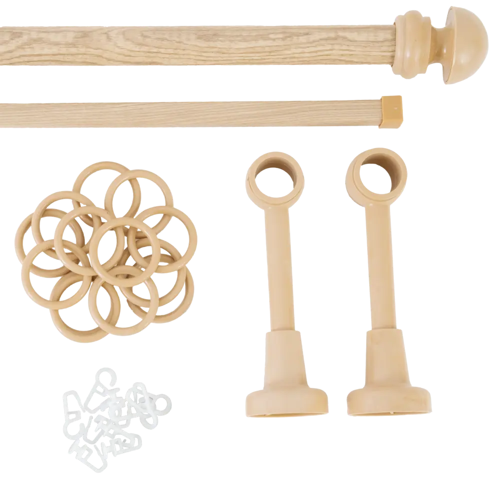 Карниз двухрядный 300 см металл/пластик цвет бежевый РУССКИЕ КАРНИЗЫ STLM-2133557 - Вид №1