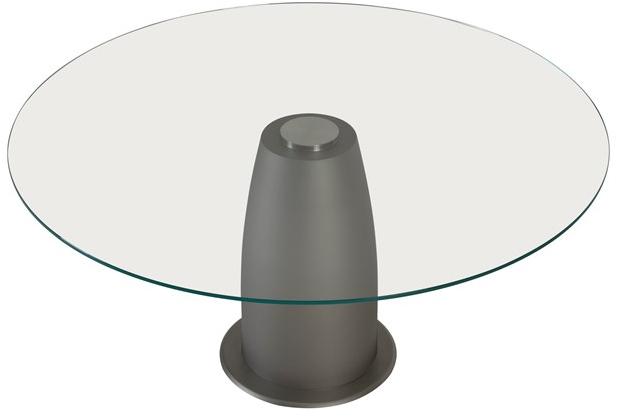 Tonin Casa Круглый стеклянный стол с основанием из окрашенной стали sun-id-1409451 - Вид №4