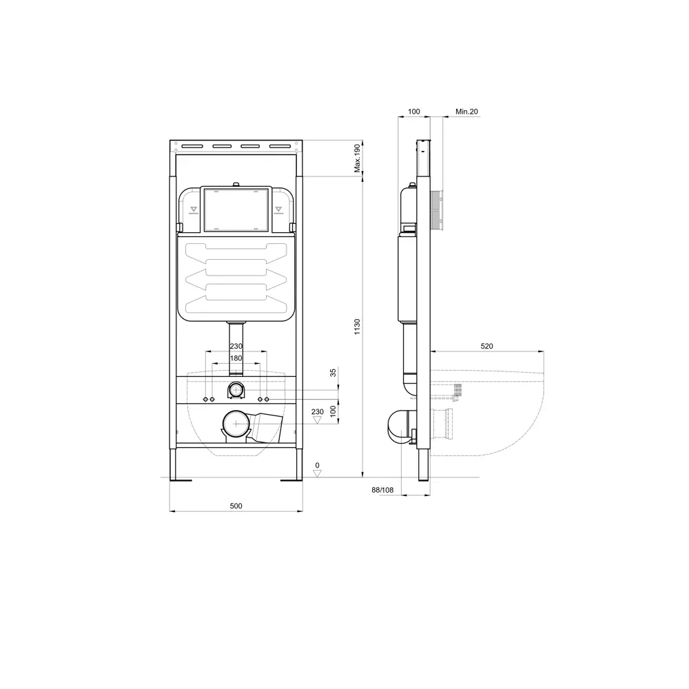 Aquatek Оберон: подвесной унитаз с инсталляцией и микролифтом 88941877 STLM-0998356 - Вид №16