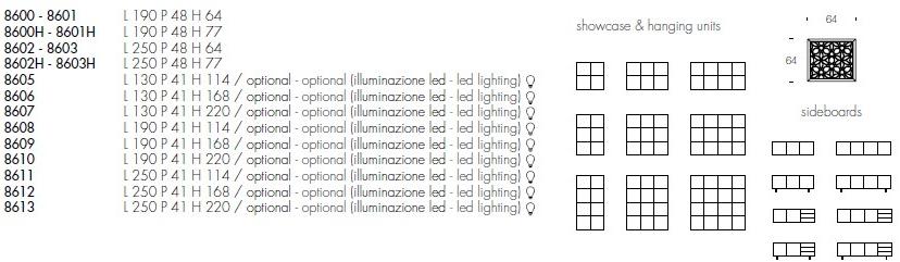 Tonin Casa Комод из дерева и стекла с распашными дверцами Granada sun-id-1472307 - Вид №5