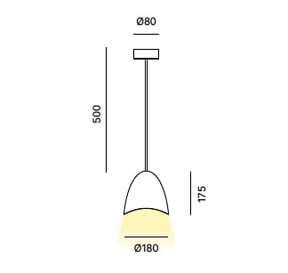 Окрашенный металлический светодиодный подвесной светильник Quadrifoglio Group Design Lighting ARCH-00041644 - Вид №9