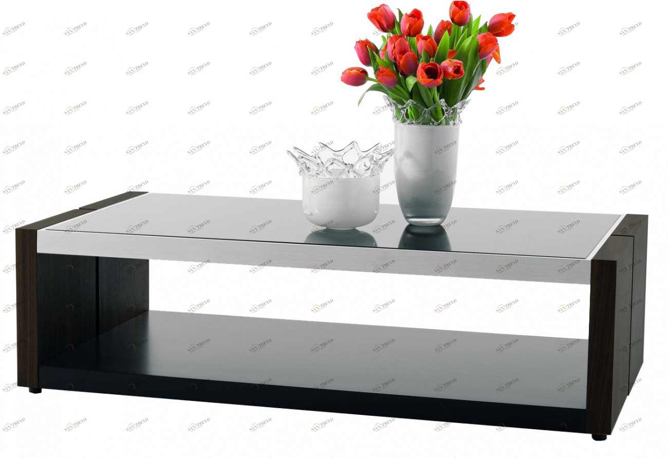 Журнальный столик черный с полкой Simple PUSHA PUSHA 062878 Черный 