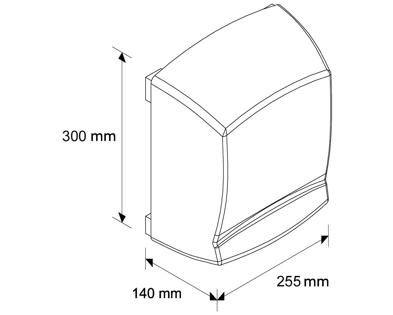EIP199 Сушилка для рук OPTIMA, полированная сталь Merida  - Вид №1
