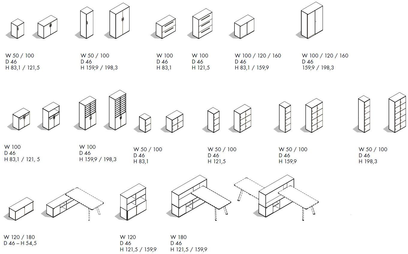 Sinetica Модульная офисная мебель с замком sun-id-1498807 - Вид №19
