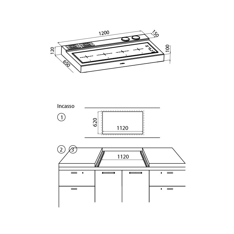 3165000 Rangetop S4000 Induction 3165000 Fosterspa  - Вид №1