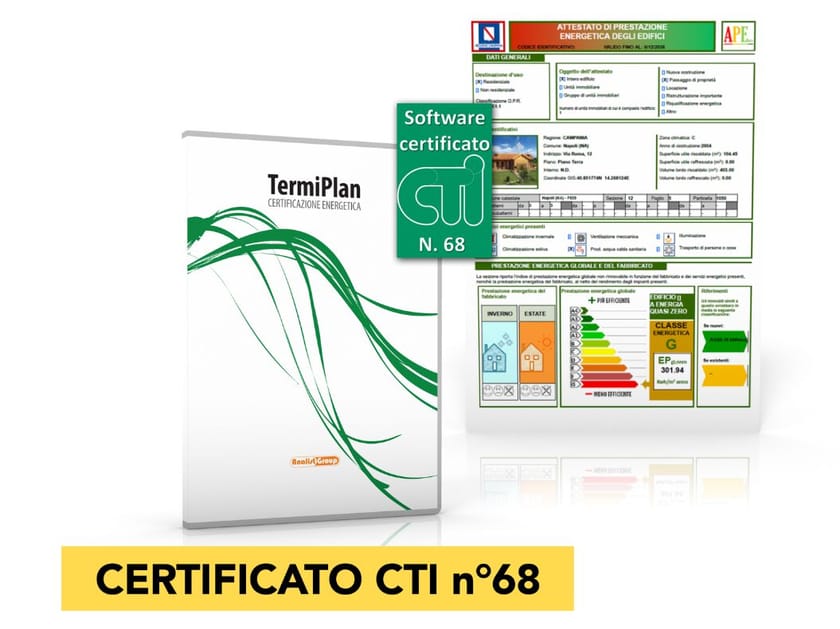 Программное обеспечение для сертификации энергии (L. 10 91, DLgs 311 06) Analist Group TERMIPLAN ARCH-00127441