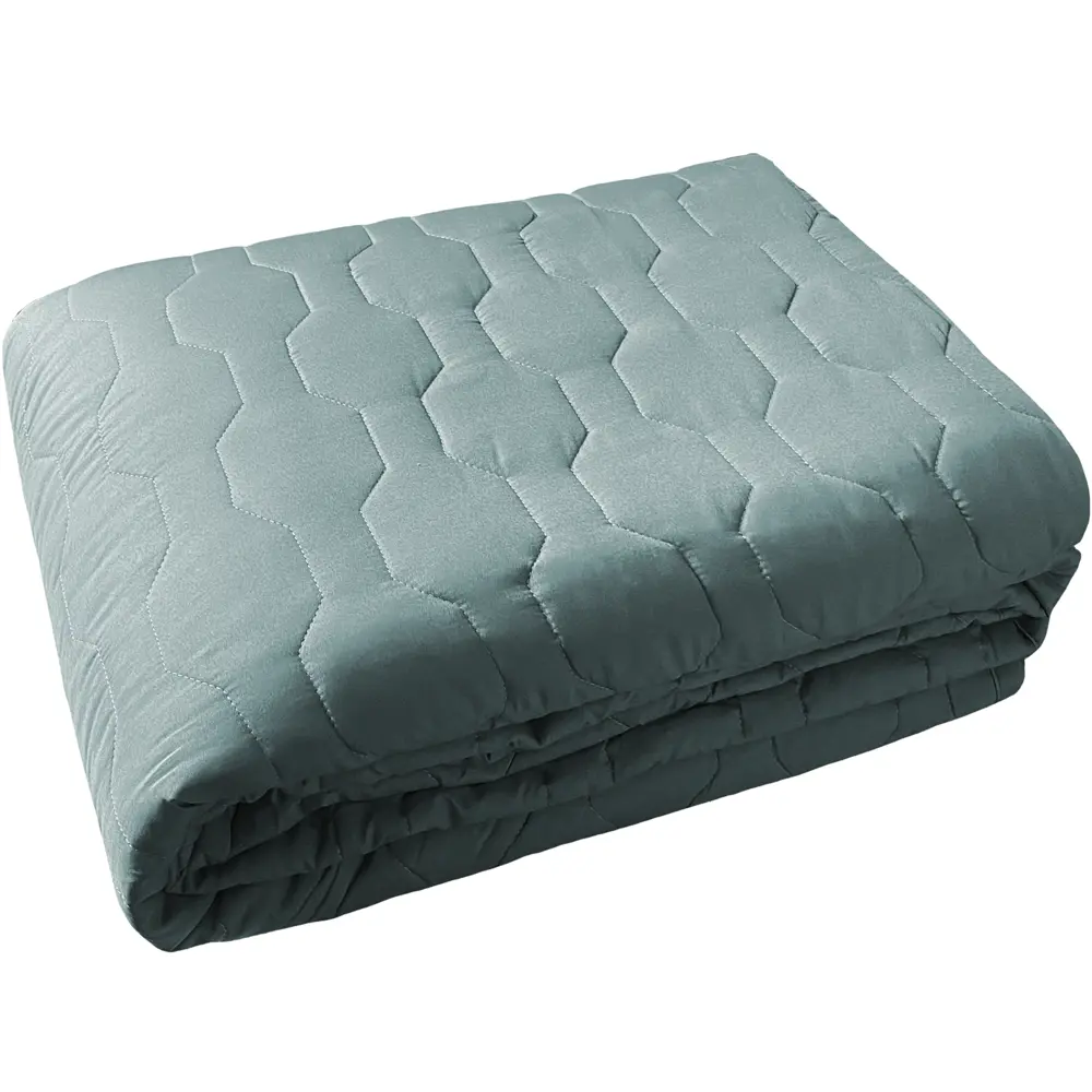 Покрывало 200x240 см микрофибра цвет серо-голубой 82830661 STLM-2071375 Santreyd