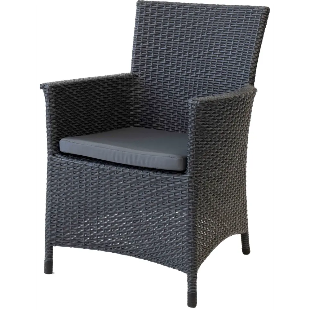 Кресло садовое Greengard Рейна 86х57х55 см искусственный ротанг коричневый STLM-2127218