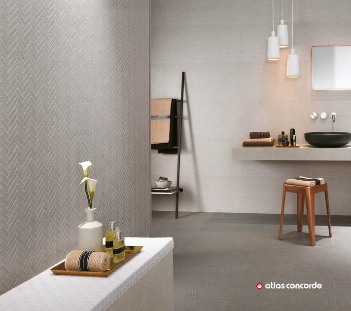 Atlas Concorde Белая плитка для стен с эффектом ткани Room sun-id-1400060 - Вид №7