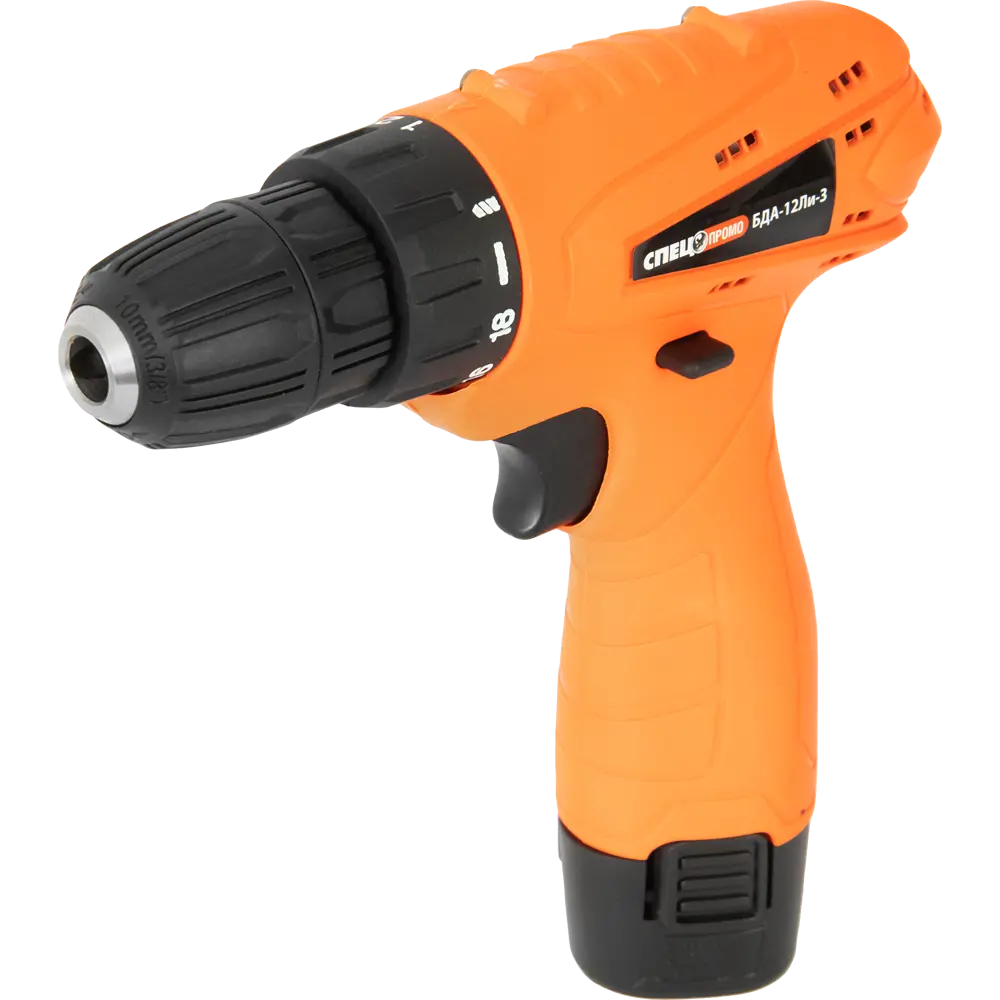 Дрель-шуруповерт аккумуляторная Спец БДА-12Ли-3, 12 В Li-Ion 2x1.3 Ач STLM-2115623 - Вид №1