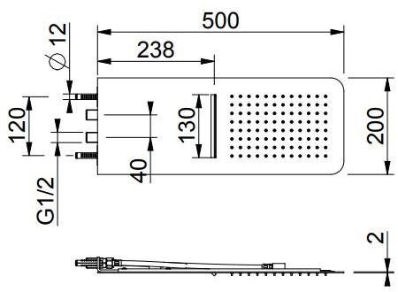 Quadrodesign Настенная лейка для душа Accessori doccia sun-id-1374025 - Вид №3