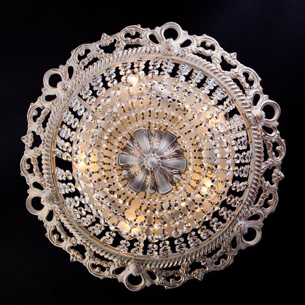 Потолочная люстра Eurosvet 3298/5 белый с золотом/прозрачный хрусталь Strotskis EUROSVET ДИЗАЙНЕРСКИЕ 181426 Белый  - Вид №2