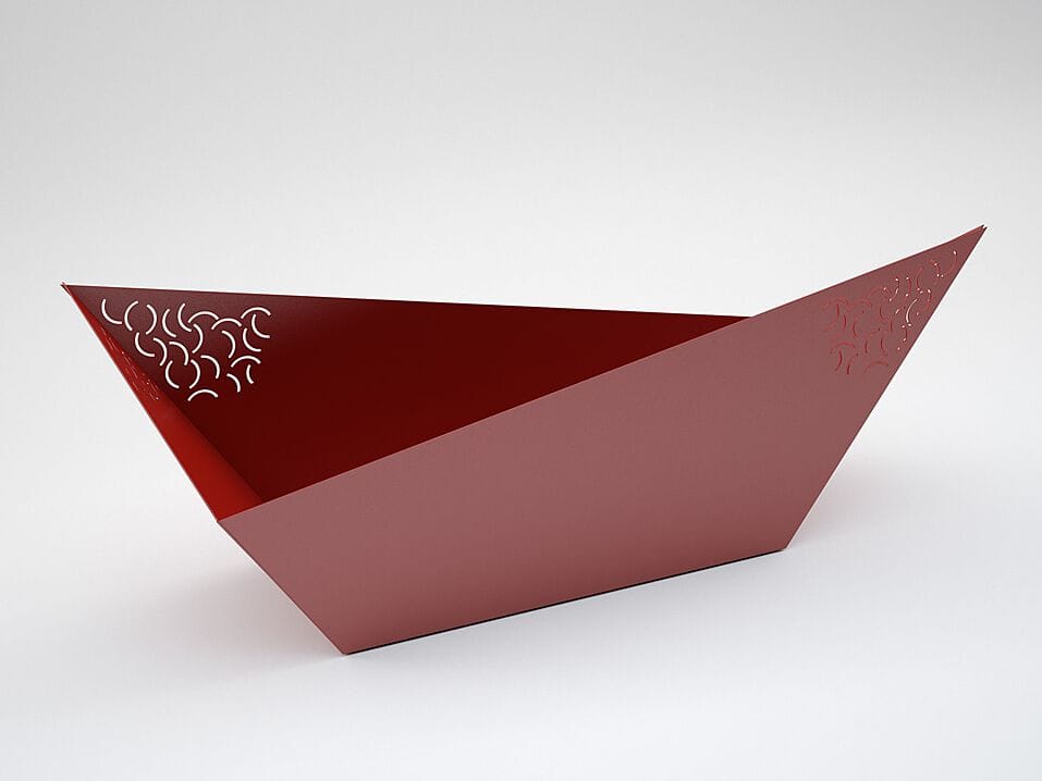 Прямоугольная стальная плантатор CITYSì BARCA ARCH-00050534