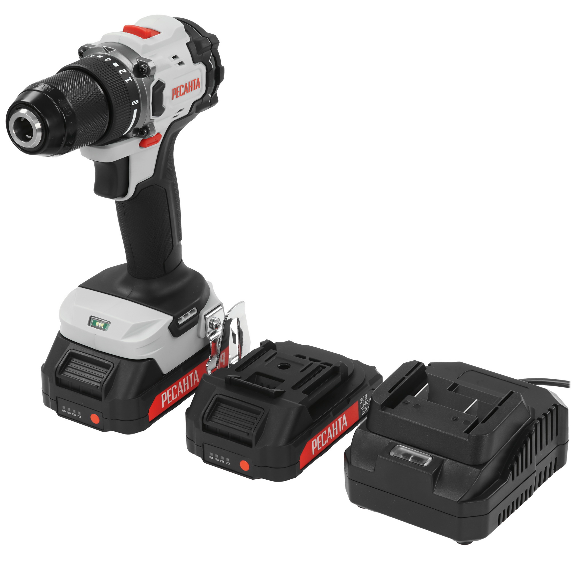 Дрель-шуруповерт Ресанта ДА-20-2ЛК-БП 9136151 STDN-0049627