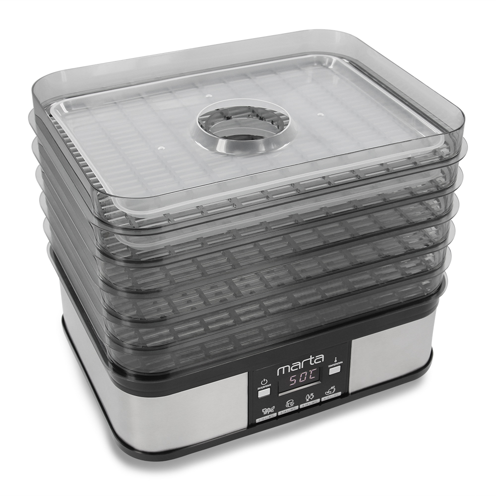 9921960 Сушилка для овощей и фруктов MARTA MT-FD1887C черный STDN-0031327 - Вид №6