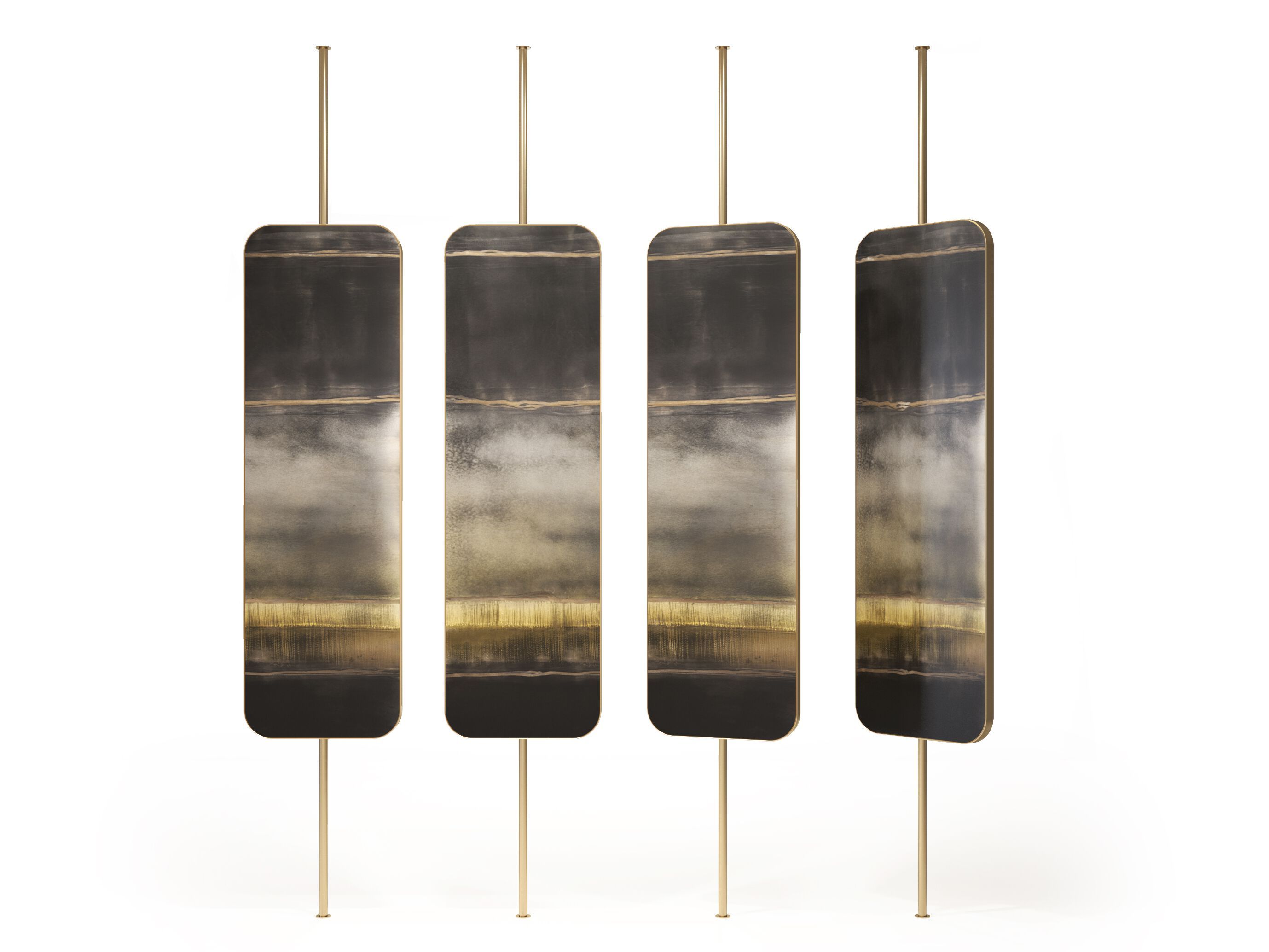 Деревянная и стеклянная ширма ARTE VENEZIANA итальянские пейзажи ARCH-00031140