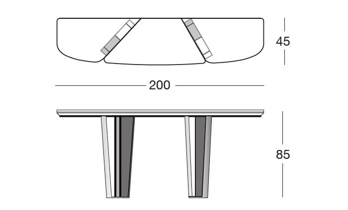 Консоль Longhi Loveluxe 2020-Sartoria collection ARCH-00063793 - Вид №4