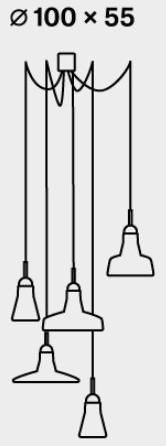 BROKIS Подвесной светильник из дутого стекла с диммером Shadows Pc894-95-96-97 - Вид №33