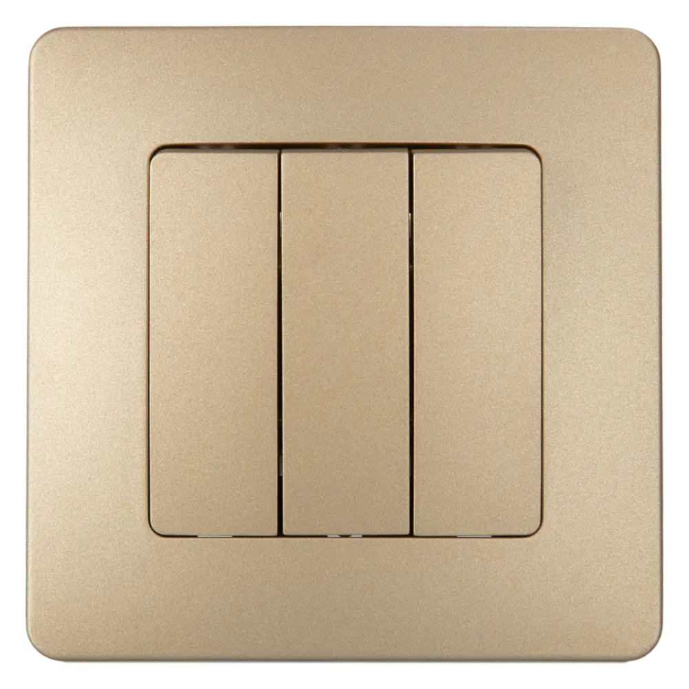 Выключатель встраиваемый Systeme Electric Blanca 3 клавиши цвет титан STLM-2128090 - Вид №1