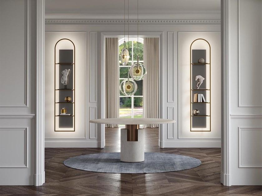 Paolo Castelli Книжный шкаф со стеклянной и металлической подсветкой sun-id-1431287 - Вид №2