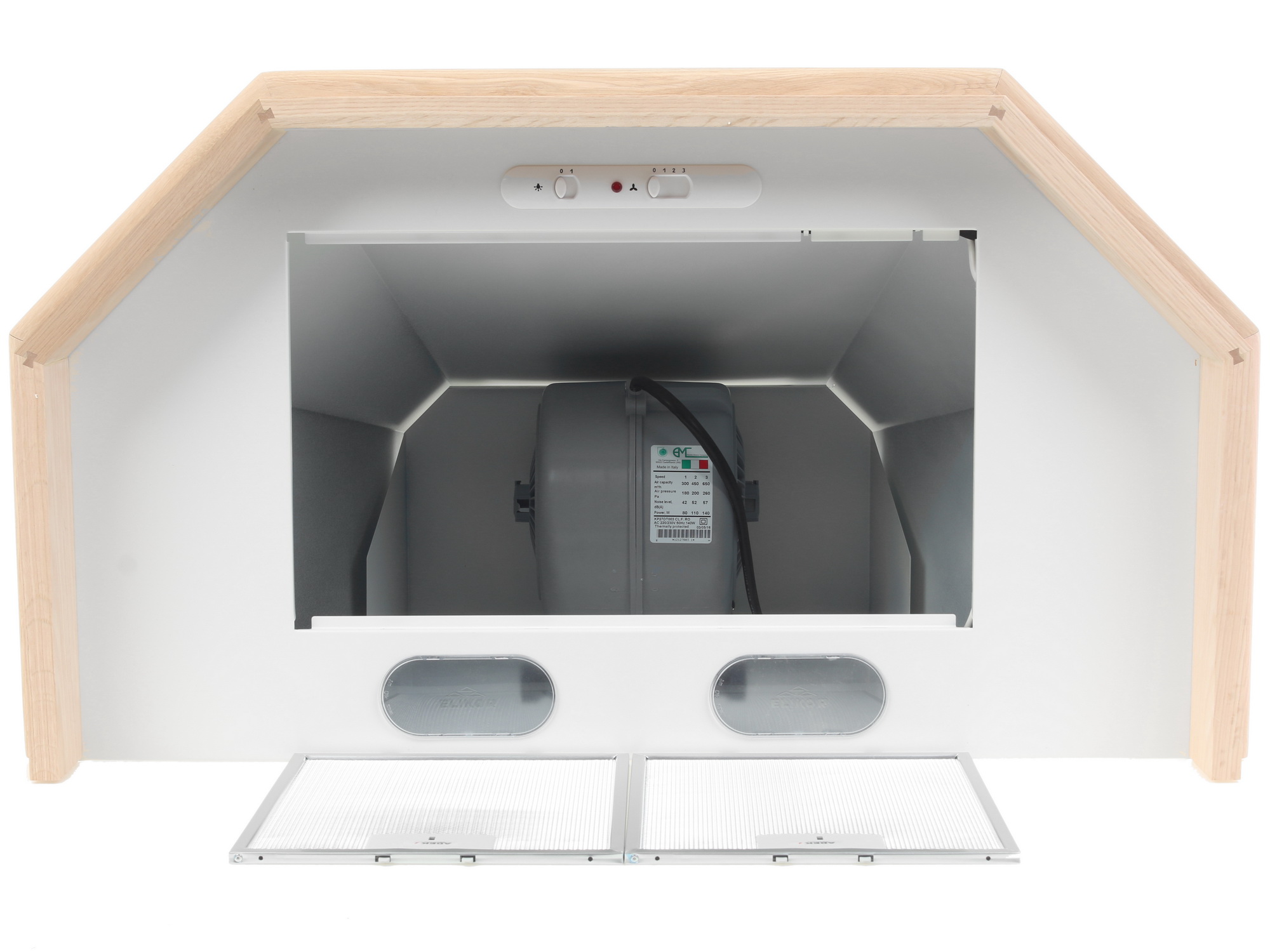 1074665 Вытяжка каминная ELIKOR Камин Грань 90П-650-П3Л бежевый/коричневый STDN-0014648 - Вид №6