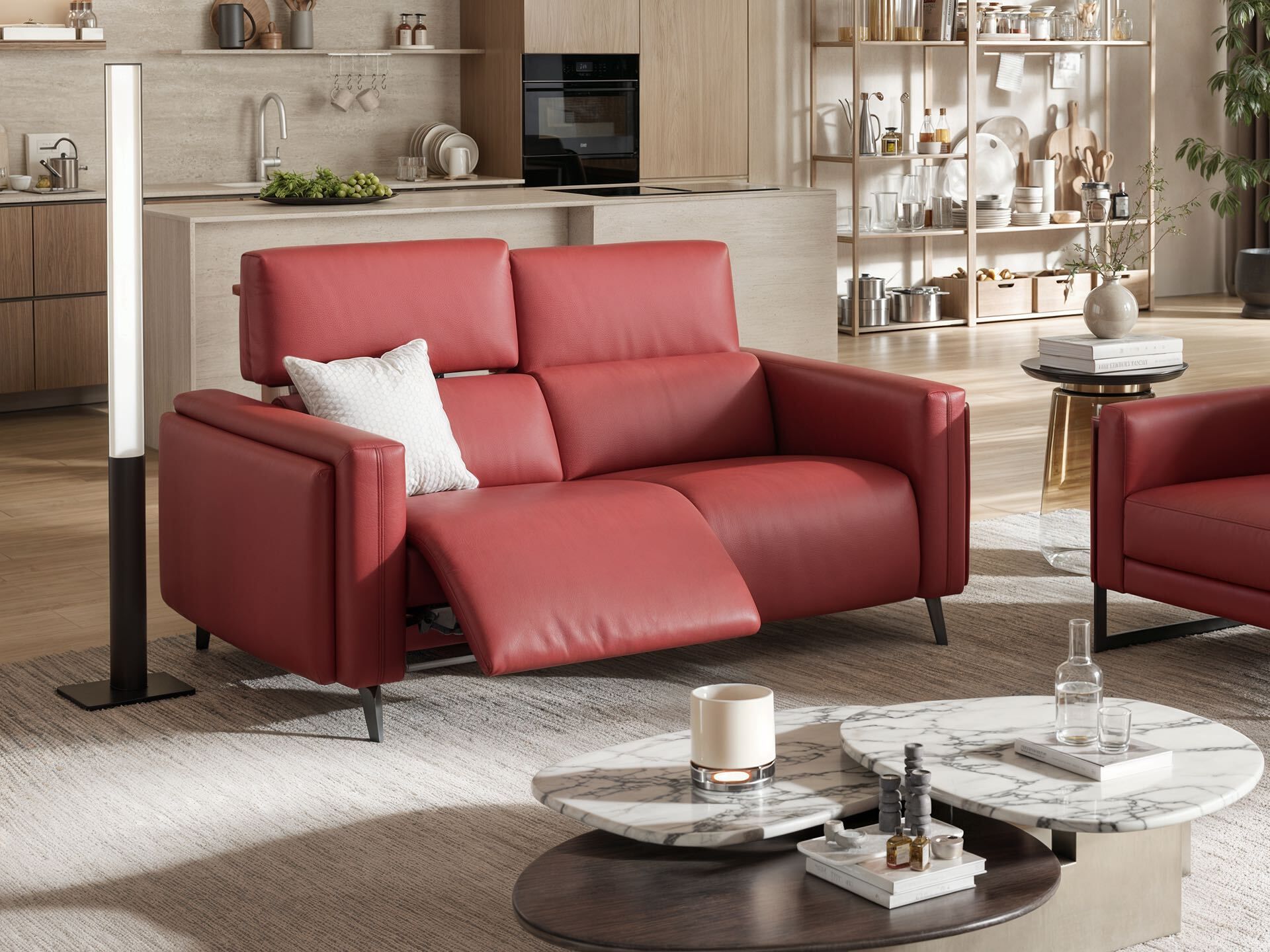 2-местный кожаный диван Sofanella Avella ARCH-00134085 - Вид №2