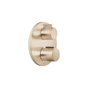 Скрытый термостат с двухфункциональным регулятором громкости – матовое шампанское (22-каратное золото)