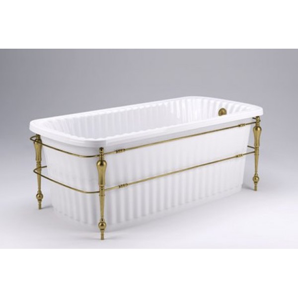 Ванна из литьевого мрамора MIGLIORE OLIVIA Console ML.OLV-40.102 на консоле, 174 х 80 х 66 см sun-id-684823 - Вид №7