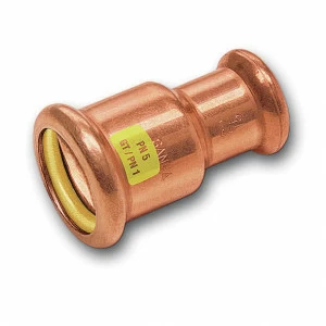 1102405442 SANHA 10240 пресс-фитинг газ, медь, муфта редукцион. ВПр-ВПр 54x42 мм