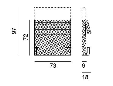 Модульный тканевый садовый диван с полуостровом Gervasoni Gervasoni Outdoor ARCH-00124815 - Вид №3